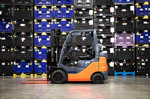 Summit Toyota Internal Combustion Cushion Tire Forklifts for Distribution Centers